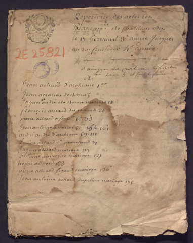 17 germinal an III-30 fructidor an IV