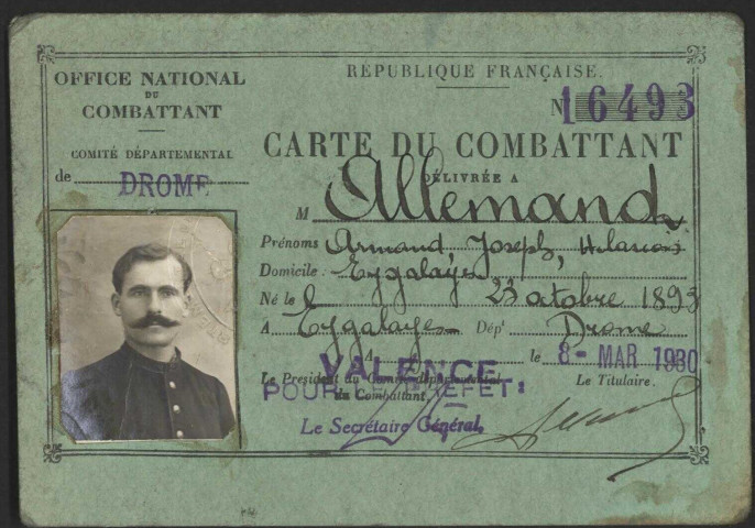 Allemand, Armand Joseph Hilarion