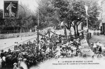 La Bégude-de-Mazenc.- Inauguration de la fontaine publique par M. Émile Loubet.