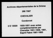 9 janvier 1650-29 décembre 1651
