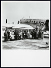 Départ d'un groupe du Bourget.