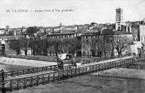 Valence.- Le pont suspendu sur le Rhône (1830-1907).