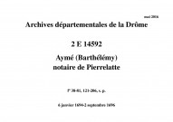 6 janvier 1694-2 septembre 1696