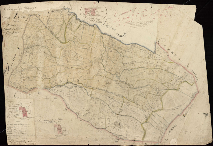 Section Z, Montagne (la). Blachons (hameau des), Bois (le) (lieu-dit) (agrandissements).