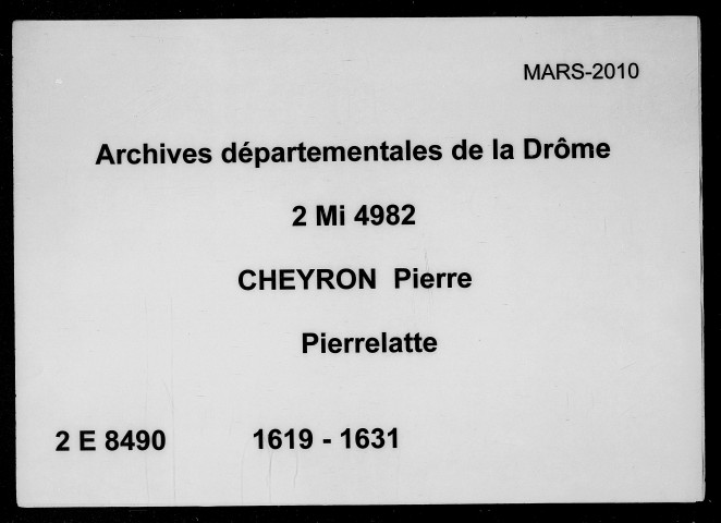 2 décembre 1619-10 août 1621