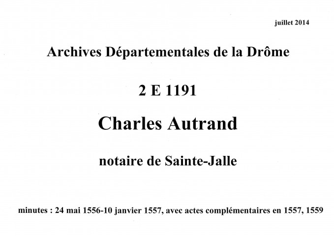 24 mai 1556-10 janvier 1557