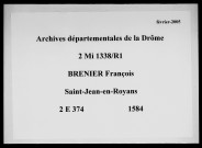Notes étendues (1584).