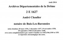 Notes étendues (20 septembre 1540-23 janvier 1541).
