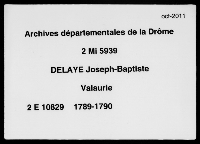 19 février 1789-17 octobre 1790