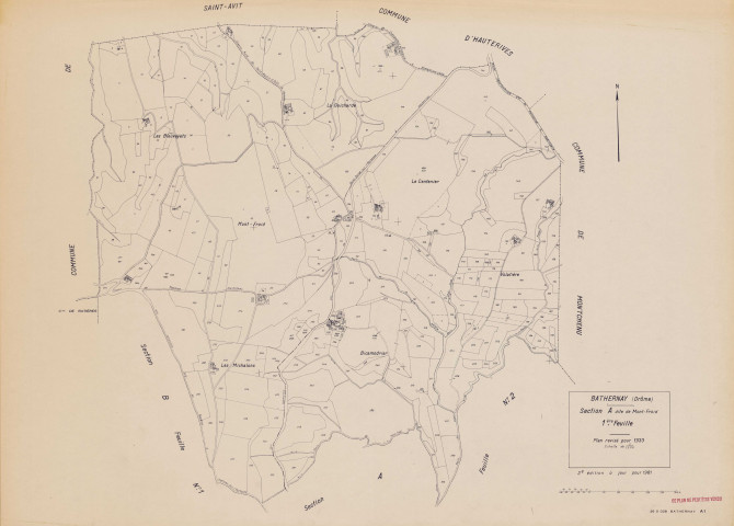 A1, Le Mont-Froid. 1981.