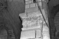 Chantemerle-lès-Blés.- Chapiteau de l'église Notre-Dame.