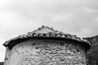 Châteauneuf-de-Bordette.- Le chevet de la chapelle Saint-Quentin.