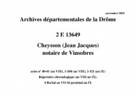 4 floréal an VII-16 germinal an IX