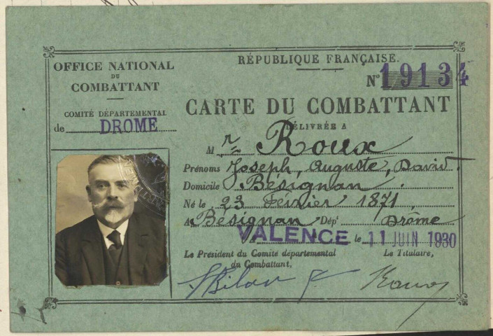 Roux, Joseph Auguste David