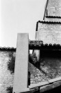 Donzère. - L'escalier extérieur d'accès au clocher de l'église Saint-Philibert.