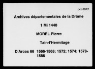 Notes étendues (22 décembre 1566-24 juin 1568, 6 mars-5 juin 1572, 27 février 1574, 31 mai 1578-12 juillet 1586).