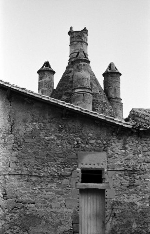 Châteauneuf-sur-Isère.- Cheminées du XVIe siècle, quartier des Bayles.