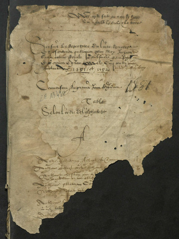 3 avril 1581-19 décembre 1582