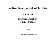 29 mars 1699-12 novembre 1702