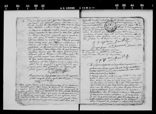 Déclarations de décès et permis d'inhumer (1751-1781).