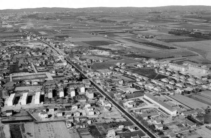 Portes-lès-Valence.- Vue aérienne des nouveaux quartiers.