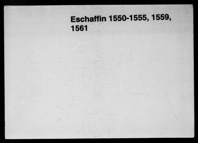 Notes brèves (27 décembre 1549-7 janvier 1551).