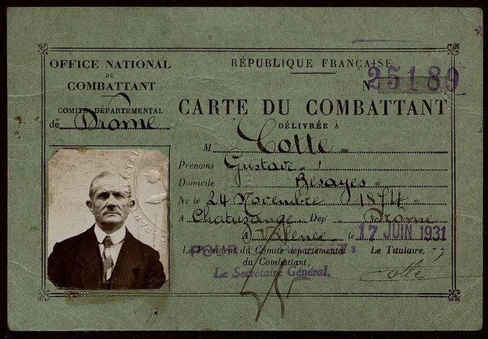Cotté, Gustave Fabien Joseph