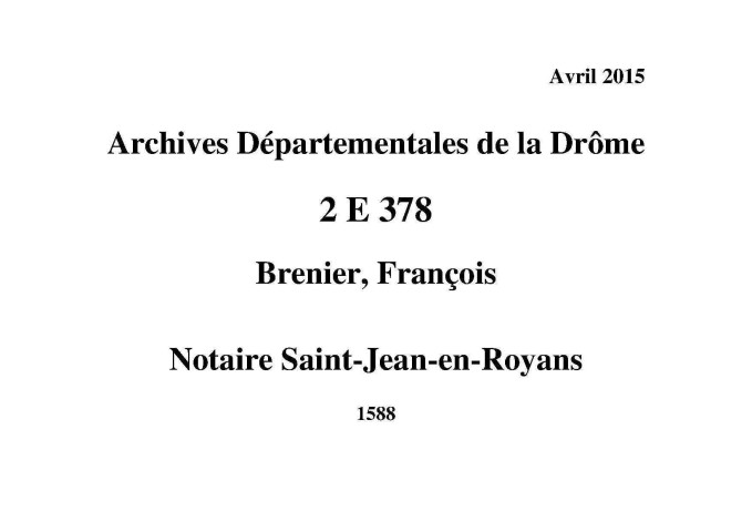 Notes étendues (1588).