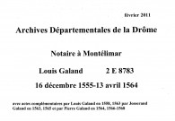 16 décembre 1555-13 avril 1564