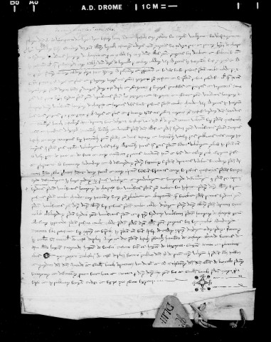 Sentence arbitrale contre la communauté de Charpey, par Aynard de Chabrillan, chevalier et Guillaume Bajuli, châtelain de Crest.