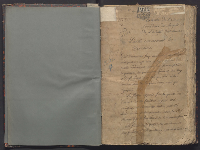 Procédure de régale à la mort de Mgr de Grave.