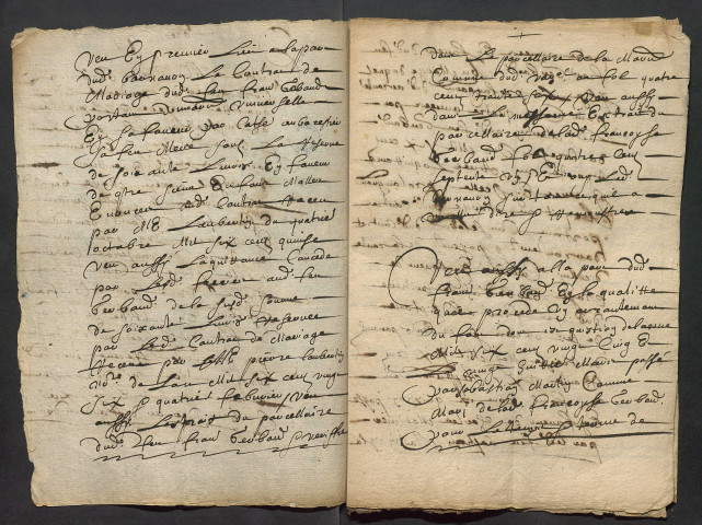 Actes volants et procédures (12 décembre 1649-16 avril 1679).