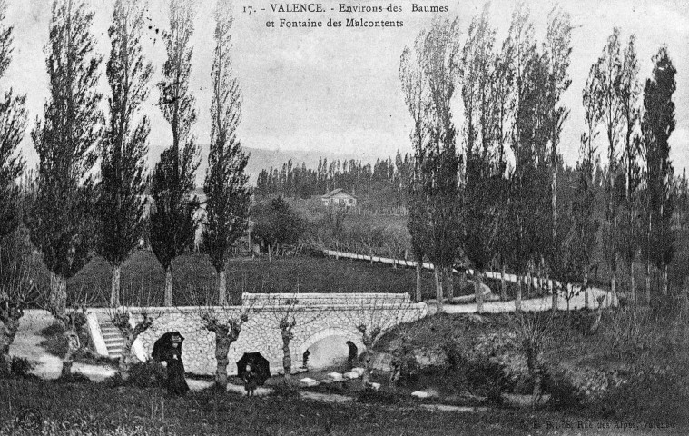 La fontaine des Malcontents, quartier des Baumes.