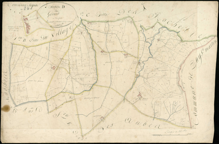 Section D, Girards (les). Girards (hameau des) (agrandissement).