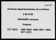 5 décembre 1660-17 août 1673