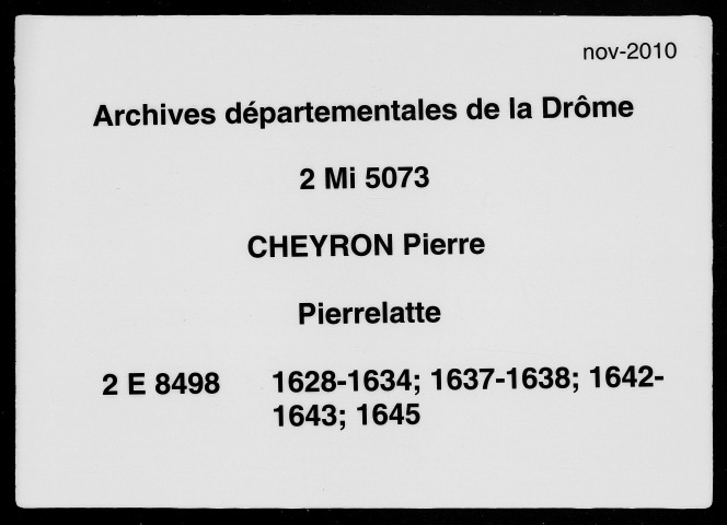 24 décembre 1628-12 février 1630