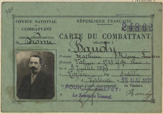 Baudy, Mathieu Philomen Lucien