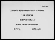 18 janvier 1658-8 janvier 1659