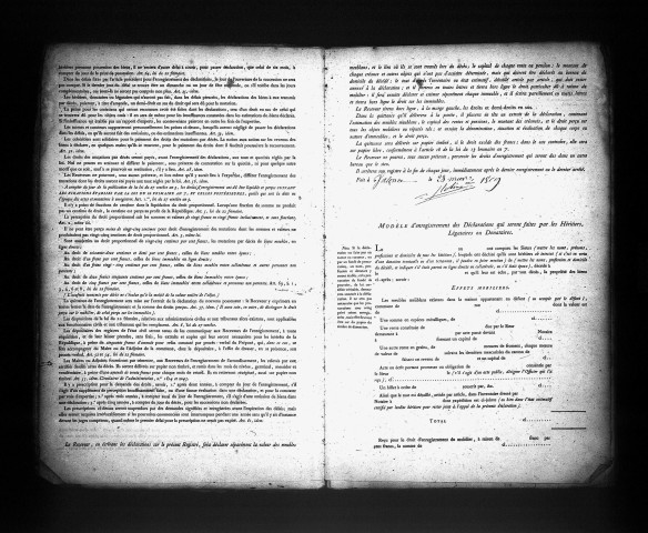  23 avril 1809 - 20 juillet 1812