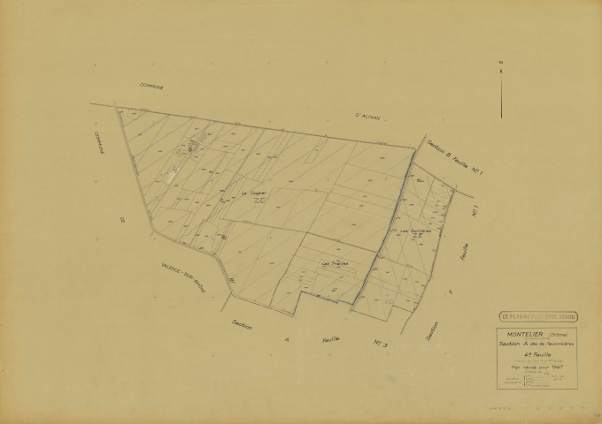 A4, Fauconnières. 1947.