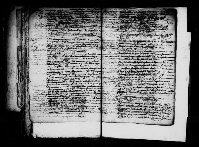 Déclarations de naissances, mariages, décès (1788-1792).