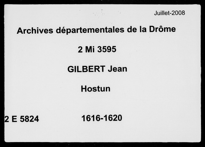 4 février 1616-29 décembre 1620