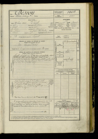 n°1002-1200 avec table alphabétique.