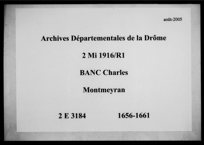 18 février 1656-6 décembre 1661