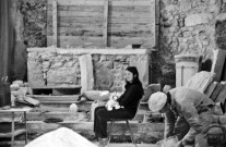 Dieulefit.- Travaux de restauration de la chapelle Saint-Pierre. Flou