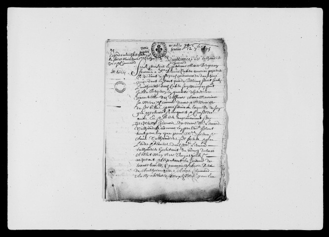 23 octobre 1674-12 septembre 1675