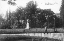 Le Jardin Public, la statue de l'Air (1889).