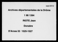 Notes brèves (10 janvier-13 novembre 1525).