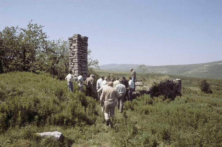 Omblèze.- Visite du Conseil Général au plateau d'Ambel.