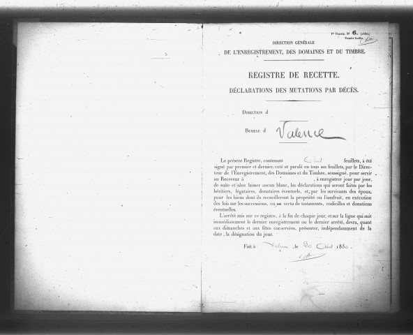 10 mai 1881 - 8 octobre 1881